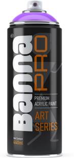 Banna Premium Art Series Acrylic DARK VIOLET Spray Paint 440 ml