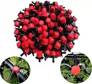 Rarehaunt Red Micro Drippers Irrigation Sprinklers Watering Garden Terrace Balcony Plants 50 Pcs Sprinklers Dripping Irrigation Green House Potted Plants Flower Pots