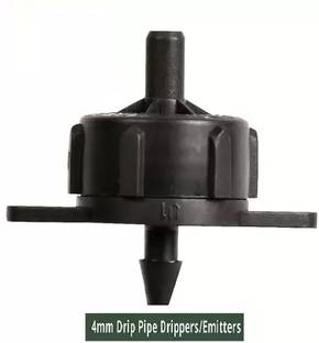 Rarehaunt 4 mm Water Drip Irrigation Garden Terrace Lawn Green House Plants Black 50 Pcs Sprinklers Dripping Irrigation Green House Potted Plants Flower Pots