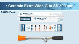 Prime Agrotech - Ceramic Extra Wide Gun SS 300 mm| Heavy Duty Sprayer | Spray Gun For Agriculture Spray | Garden Spray | Car Wash Spray | Brass and Stainless Steel Car Washing, Gardening and Agriculture Sprayer