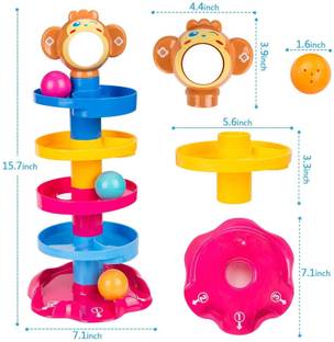 Dorytoys 5 Layer Plastic Stack, Drop and Go Ball