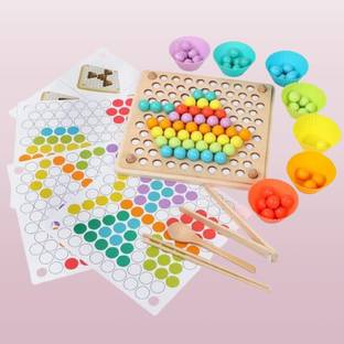 Bestie Toys Sorting Bead Toy | Color Matching, Sorting, and Counting Board