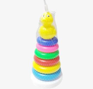 SOPALI round Rainbow Stacking Rings Tower Toys
