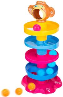 HASHFLOW 5 Layer Ball Drop and roll Swirling Tower for Baby and Toddler
