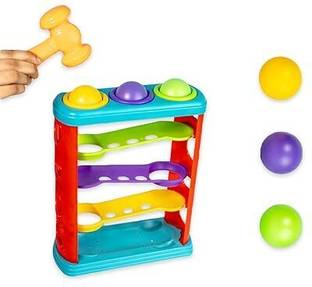 Chigy Wooh Hammer Ball Pound a ball Hammering toy for toddlers