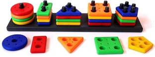 Kappali Angle Geometric Plastic Blocks, Sorting & Stacking Toys for Toddlers and Kids,