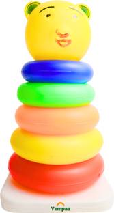 yempaa 6 Rings Multi-Colour baby Kids Toys | Colorful Toddler Activity Toys Set Of 1