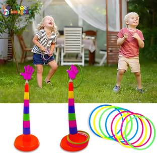 SURYAANSHI Toddlers Kids Ring Toss 2 in 1 Plastic Ring Throw Game for Fun