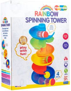zokato Rainbow Spinnig Tower Ball | Baby and Toddler Educational Toys