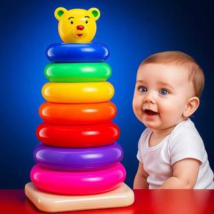 MUNNIC Baby Bear Stacking Rings Toy