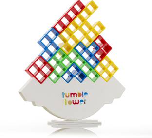 KIDDZWALT Tetra Tower Stacking Balancing Toy Board Game Building Blocks Mind Games for Kid