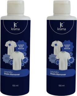KRama Laundry Stain Remover, (Pack 2, 200ml)Active Enzyme Stain off liquid for fabric Stain Remover