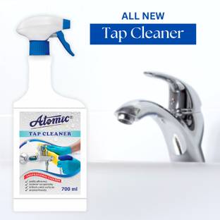 ATOMIC Tap Cleaner Liquid Spray 700 ML | Remove Hard Water Marks & Dissolves Limescale Stain Remover