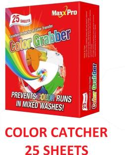 MaxxPro Color Grabber Laundry Sheets Protector of Cloth Color Prevent Color Runs 25 Pcs Stain Remover