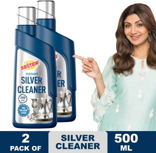SELZER Instant Silver Cleaner Liquid for Jewellery – 500ml Silver Dip Stain Remover