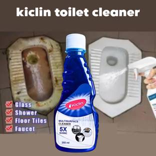 kiclin Deep Clean Toilet Cleaner with Fresh Fragrance & Germ Protection Regular Liquid Stain Remover