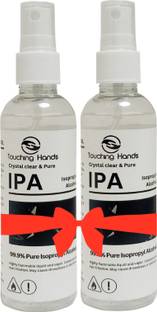Touching Hands IPA 99.9% Pure Isopropyl Alcohol Spray, Crystal Clear, Pack of 2 Stain Remover