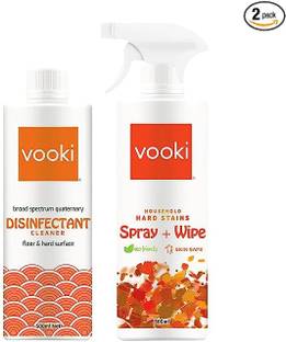 vooki Vooki_Hard Stain & Disinfectant cleaner_500ml_Combo Pack of 2 Stain Remover