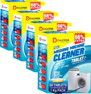 Dcalcifer Washing Machine Descaler Tablets Deep Drum Tub Cleaning Front Top Load Cleaner Detergent Powder (Effervescent Tablet)