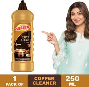 SELZER Copper & Brass Cleaner with Anti-Tarnish Protection | Cleaning Liquid - 250ml Stain Remover