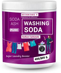 Neckkonix Washing Soda Powder 400 Grams , Sodium Carbonate, Soda Ash Reusable Container Stain Remover