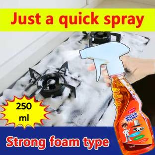 kiclin gas stove Grill & Oven Cleaner- Non Caustic Heavy Duty Degreaser Stain Remover