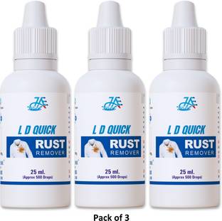 LD Quick Rust Stain Remover |Handy and Easy to Use | 25ml + 25ml + 25ml ( Pack of 3) Stain Remover