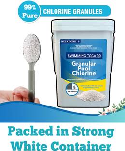 Neckkonix Swimming Pool Chlorine TCCA 90 granules - 800 Grams Water Purifier Dose Stain Remover