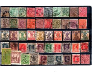 GOLD MINT Pre 1947 British India & states Old Antique Rare stamps set of 50 Different Lot Stamps