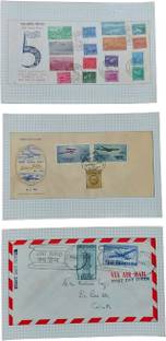 rbf AIR MAIL 1947,1955,1961,FIRST DAY COVER 3 SET Stamp Album