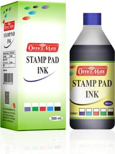 Soni Officemate Stamp Pad Ink, 500ML Blue Colour - Pack of 1 Stamp Pad Ink