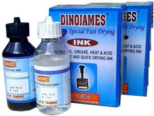 dinojames Fast Drying Ink-100ml (pack of-2) Stamp Pad Ink