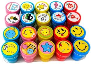 HK Toys Stamps for Kids Emoji and Motivation Reward Art Teachers Students Birthday Gift