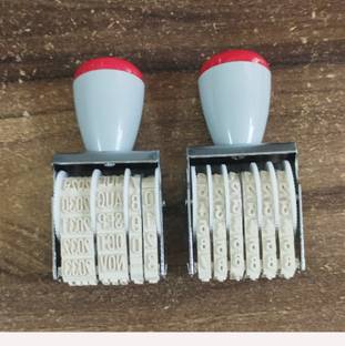 Ang Combo of Dater Stamp and Number Stamp Offices, Schools, Manual Rolling Bands