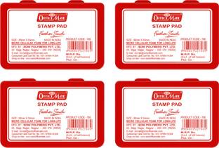 Soni Officemate Stamp Pad Small Size for Stamping | Finger and Thumb Print Ink Pad | Stamp Pad