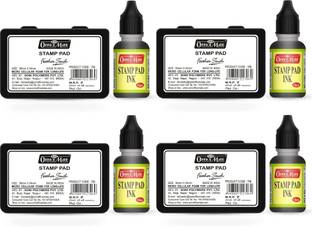 Soni Officemate 4 Stamp Pad + 4 Stamp Pad Ink Combo