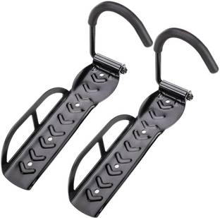 NSV Pack Of 2 Bicycle Hook Wall Mounted Cycle Rack Stand Bike Hanger Hook with Screw Cycling Stand