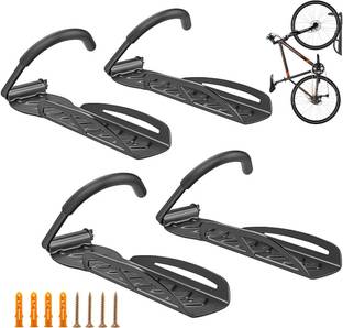 NSV Combo Of 4 Adjustable Cycle Wall Mounted Hook Stand For Cycle Cycling Stand
