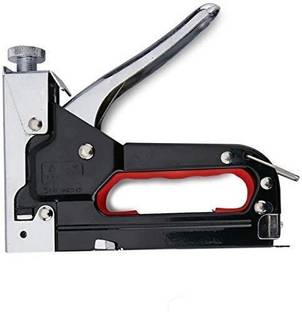 SHARNGA Manual 3 in 1 Stapler Gun with Staple Pins , Furniture Stapling Tool Staple Gun Tacker with 1100 Staple Nails Ideal for Woodworking Stapler Gun