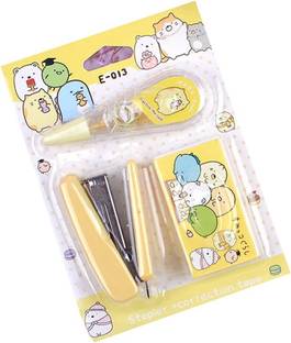 AR BHUMI Mini Cute Stapler Set Desktop Stapler Includes Stapler Staple Correction Tape NA  Stapler