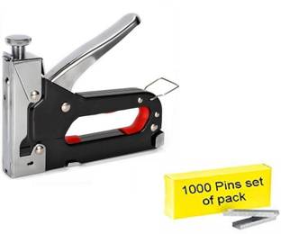 Lubaba Professional Multi-functional Manual Staple Gun + 1000 Pins Cordless Stapler Manual