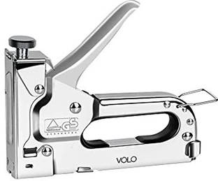 Volo 3 in 1 Heavy Duty Staple Gun with 600 pcs staples/ Staple Gun Professional-Sofa Stapler/Benar Stapler/Book Binding at Home and Office . Color :Silver Pneumatic  Stapler