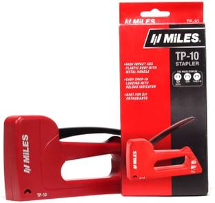 Miles Manual Gun Stapler Tracker TP -10 & Snap Off Cutter Knife PN1801 Combo Cordless  Stapler