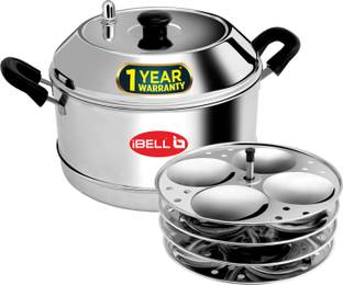 iBELL IDLY COOKER (NORMAL) Idli Pot, Stainless Steel, Induction & Gas Stove compatible Stainless Steel Steamer