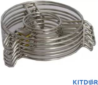 Kitdor Steamer for cooking (SET OF 6)- COOKER STAND Steaming Tray Steamer Rack Stand Steel Steamer