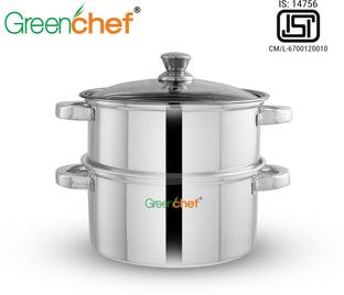 Greenchef Eco Double Tier Stainless Steel Steamer