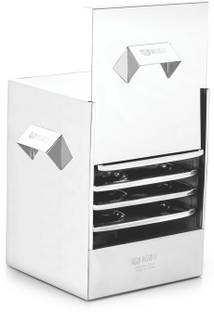 Rudra SS Stainless Steel Square idly cooker-4 plates, Steamer, Gas Induction Compatible Stainless Steel Steamer