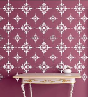 Corazon Reusable Wall Painting Stencil Beautiful Pattern(16 x 24 inches) 40264 Floral Design Stencil