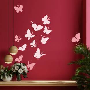 StenCart Butterfly Wall Design Stencil for Wall Painting (16 inch x 24 inch) STC1624-100 Butterfly Wall Design Stencil for Wall Painting Stencil