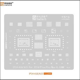 AKT AMAOE IP14-A16/A15 STENCIL BGA Reballing Kit for IP14 IP14 iPhone ip14,A16,A15,IP14 PLUS,IP14 PRO,IP14 MAX, series SQUARE Stencil Stencil